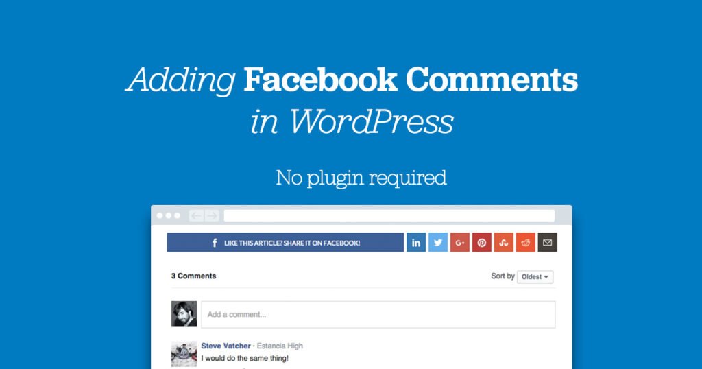 Facebook comments in WordPress 